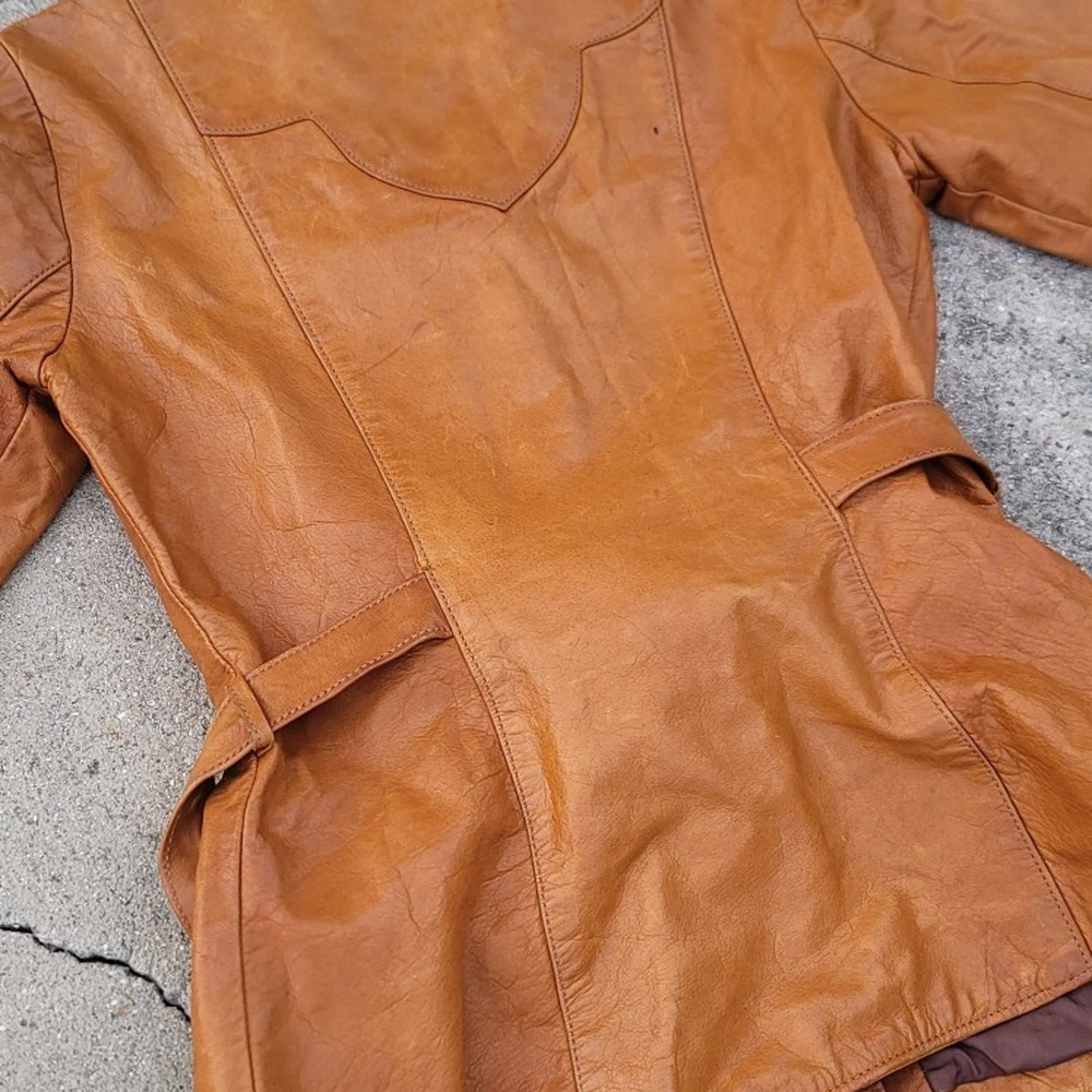 Vtg Soft Impressions Leather Jacket - Picture 5 of 10